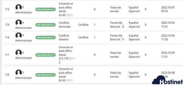 Cómo Revisar los Registros y Logs en PrestaShop